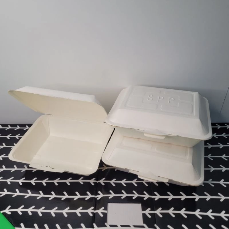 กล่องอาหารกระดาษ 1,100 มล. ตรากระดิ่ง (50 ใบ/ห่อ) (09-9043)