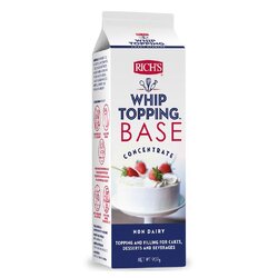 วิปปิ้งครีม ริชส์ วิปท็อปปิ้งเบส Rich's Whip Topping Base 907 g. (02-0248)(สินค้าแช่แข็ง)