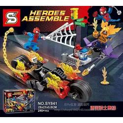 เลโก้จีน SY841 ชุด Spiderman Ghost rider Team UP