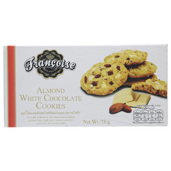 Francoise Almond White Chocolate Cookies คุกกี้อัลมอนด์ผสมไวท์ช็อกโกแลต 75 g. (05-8515)