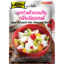 ผงทำเต้าฮวยเย็น กลิ่นอัลมอนด์ ตราโลโบ ขนาด 130 กรัม (05-1238)