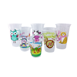 ถ้วย 20 oz. PP ลอน พิมพ์ลาย (50 ใบ/ห่อ) (09-1681)