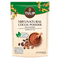 ผงโกโก้ทิวลิป Tulip Natural Cocoa Powder (Non-Alkalization Process) 440 g. ไขมันโกโก้ 10-12 % (05-8607)