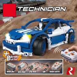 เลโก้จีน LEPIN.20053B ชุด Technic Hatchback Type R White-Blue Edition บังคับวิทยุ