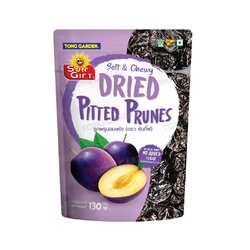 ลูกพรุนอบแห้ง ซันกิ๊ฟ Dried Pitted Prunes ตรา ทองการ์เด้น ขนาด 130 g. (05-4485)