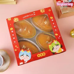 กล่องทรงเตี้ย 1 ปอนด์ ลาย Little Dragon (20 ใบ/ห่อ) (09-8994)