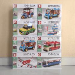 เลโก้จีน SemboBlock 6100-6107 ชุด Thai's Vehicle
