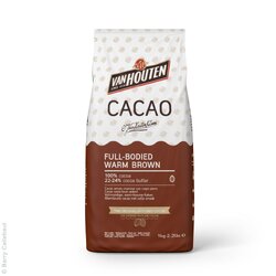 ผงโกโก้ผง 100% Van Houten Cocoa Powder Full-bodied warm Brown 22-24% Fat 1 kg (05-6522)