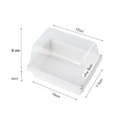 กล่องเค้กโรลพร้อมฝาโดม CR-1W 20ใบ (ฺฺBBX) (09-8182)