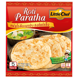 Little Chef Rotee Paratha ลิตเติ้ลเชฟ แผ่นโรตีแช่แข็ง 300g. (Frozen) (05-8844)
