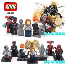 เลโก้จีน XINH 172-179 ชุด Super Heroes (สินค้ามือ 1 ไม่มีกล่อง)