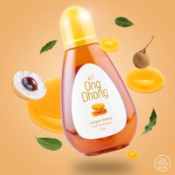 อองตอง น้ำผึ้งดอกลำไย 500 g. Ong Dhong Longan Honey 500 g. (05-9282)