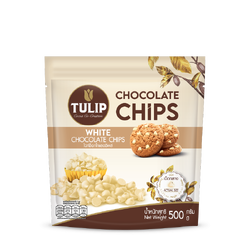 ช็อคโกแลต Tulip White Chips Compound (M) 500 g. (05-3675)
