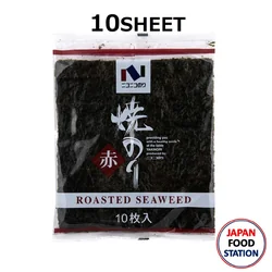 สาหร่ายทะเลย่าง Yaki Aka 10 แผ่น Nico Nico Aji Aka Roast Seaweed (10 sheets) 27 g (05-8906)