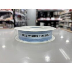 ริบบิ้น Best Wishes กว้าง 2.5 ซม. (12-8518)