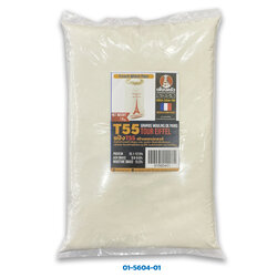 แป้งพรีเมียมอเนกประสงค์ Grand Moulin de Paris T-55 French Wheat flour นำเข้าจากฝรั่งเศส 1 kg. (01-5604-01)