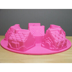 พิมพ์ซิลิโคนรูปบ้าน 6 ช่อง อบได้ (11-8796)