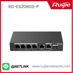 Reyee Cloud Managed Smart Switch for IP surveillance รุ่น RG-ES206GS-P