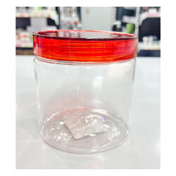 กระปุก Pet ใส ฝาเกลียวสีแดง 300- 319 ขนาด 319 ml. 1 ใบ (09-8225)