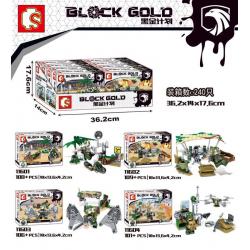 เลโก้จีน Sembo.11601-11604 ชุด Block Gold