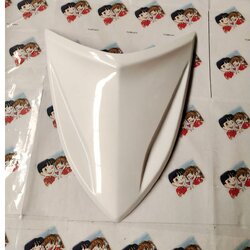 64302-KVB-900ZC ฝาครอบด้านหน้าสีขาว NHA87P ปิดแตร CLICK NC110BT อะไหล่แท้ HONDA