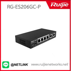 Reyee Cloud Managed Smart Switch for IP surveillance รุ่น RG-ES206GC-P