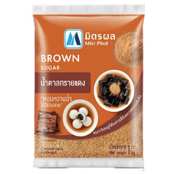 น้ำตาลทรายแดง Mitr Phol Brown Sugar มิตรผล 1 kg. (03-0101)