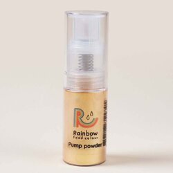 สีฟองดองท์ชนิดสเปรย์ตรา Rainbow Gold 10 g. Decorative Edible Spray Glitter Gold 10 g. (06-7678)
