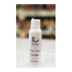 Rainbow Gel Color สีเจล 'Bright White' 100 กรัม (06-6834)