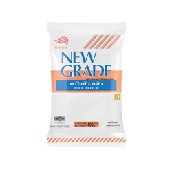 แป้งข้าวเจ้าตรานิวเกรด New Grade Rice Flour 100 % 400 g. (01-8271)