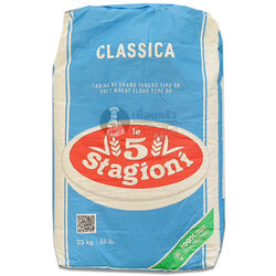 แป้ง T-00 แป้งพิซซ่า Le 5 Stagioni Classica (กระสอบฟ้า) กระสอบ 25 KG. (01-5608)