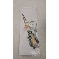 2S4-WF33J-90 ชุดสติ๊กเกอร์ฝาครอบแตรรถสีดำ/เทา สำหรับรุ่น SPARKRR135 อะไหล่แท้ YAMAHA