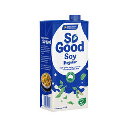 นมถั่วเหลือง (Regular) ตรา So Good Soy Milk ขนาด 1,000 ml. (02-0189)