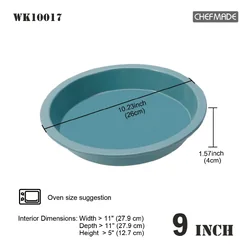 Chefmade WK10017 - 9'' Non Stick Round Cake Pan (260 x40 mm.) (Green) (12-8672)