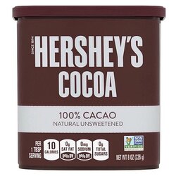 ผงโกโก้เฮอร์ชีส์ HERSHEY'S Cocoa 100% Natural Unsweetened Cacao, 8 oz (05-5419)
