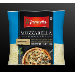 มอสซาเรลล่าชีสแบบขูด Maestrella Shredded Mozzarella Cheese 2.5 KG. (02-7253)(สินค้าแช่แข็ง)