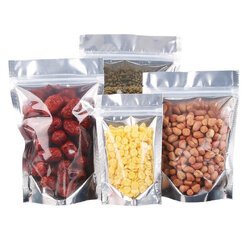 ซองฟอยล์ซิป หน้าใส หลังทีบ ก้นตั้ง18x28ซม./ 7 x 11 นิ้ว 100 ใบ (09-2290)