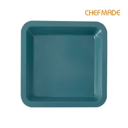 Chefmade WK10019- 8'' Non Stick Square Cake Pan 230 x 230 x 46 mm.(Green) (12-8674)