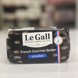 LeGall Unsalted Lactic Butter เนยสดเลอแกล ชนิดจืด 250 กรัม (02-6990)(สินค้าแช่เย็น)