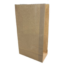 ถุงกระดาษเคลือบ พับข้าง มีก้น น้ำตาล 15 x28 x 9 ซม. 100 ใบ (09-9338)