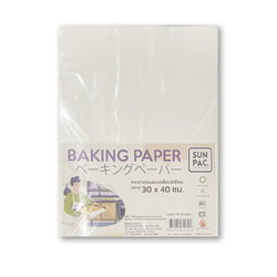 กระดาษรองอบเคลือบซิลิโคน SUN PAC ขนาด 30 x 40 cm 50 ใบ Baking Paper 30 x 40 cm. 50 pcs. (09-9047)