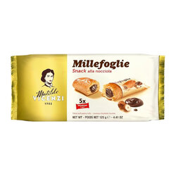 Vincenzi วินเซนซี สแน็คไส้ครีมรสช็อกโกแลตผสมฮาเซลนัท 100 กรัม (05-8637)