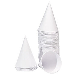 กรวยกระดาษ Fest 4 oz. ขนาดเส้นผ่านศูนย์กลาง ปาก 7 Cm. สูง 10 Cm. (180 ชิ้น/ห่อ) (09-8070)