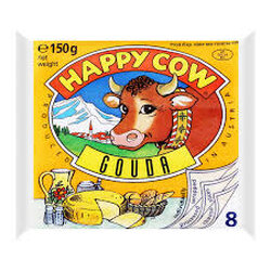 (Buy 1 Get 1 Free) Happy Cow Australian Processed Cheese Gouda 8 SLices 150 g. (02-8730)