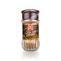 เม็ดยี่หร่าป่น ตรามือ ขวดแก้ว Ground Cumin Seeds 45 g. (06-0398)
