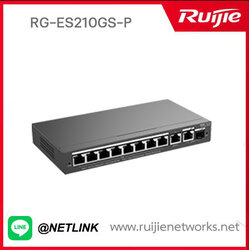 Reyee Cloud Managed Smart Switch for IP surveillance รุ่น RG-ES210GS-P