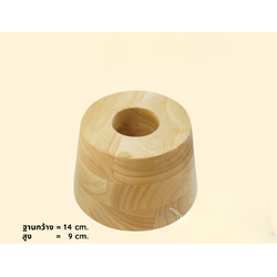 แท่นไม้ฝึกปาดและตกแต่งเค้ก ทรงชิฟฟอน 14 x 6.5 cm. Wooden Cake Block for Practice (Angel Cake) 14 x 6.5 cm. (12-8459)