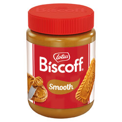 Lotus Biscoff Spread Smooth /Creamy 400 g. โลตัส บิสคอฟ สเปรด ครีมมี (ผลิตภัณฑ์ทาขนมปังผสมบิสกิต) (05-8438)