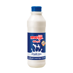 นมสดพาสเตอร์ไรส์รสจืด ตรา เมจิ ขนาด 830 มล. Meiji Fresh Milk 830 ml. (02-0272)(สินค้าแช่เย็น)