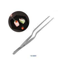 คีมคีบแต่งอาหารโค้ง 16 cm. Decorating tong / decorating tweezer (12-0323)